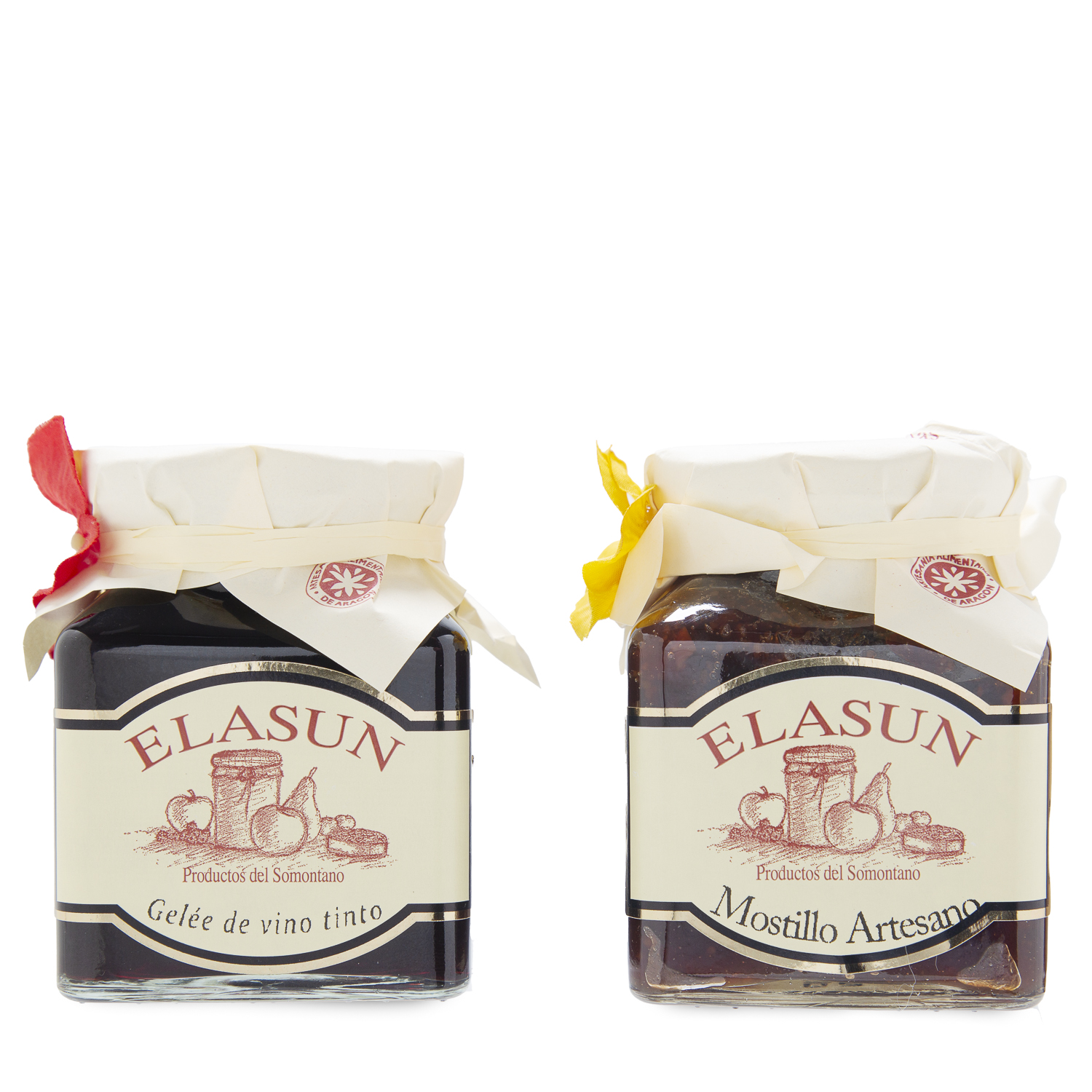 Traubenduo: Somontano-Weinmarmelade und handwerklich hergestellter Mostillo.