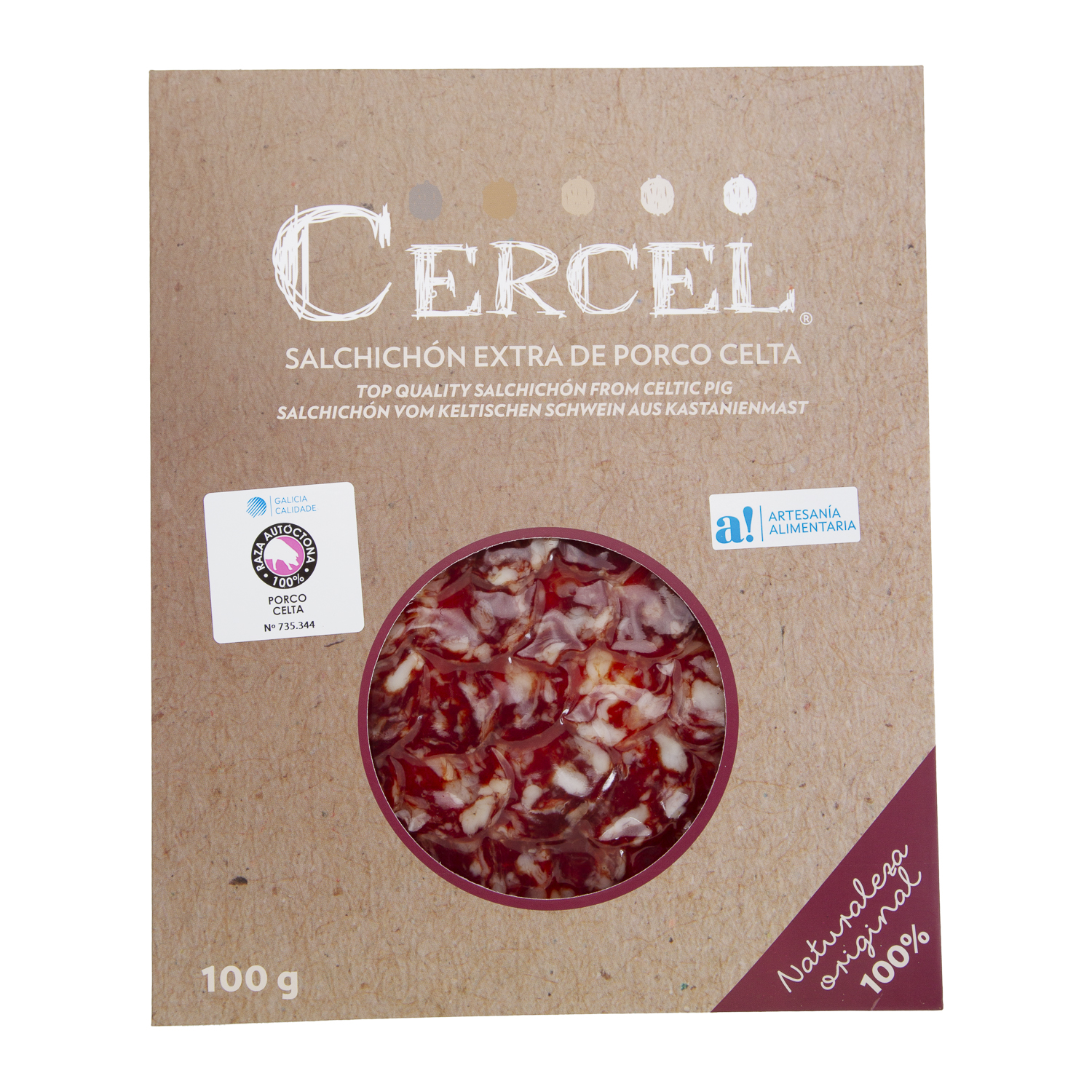 Linguiça extra de porco celta