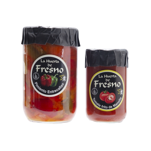 Huerta Leonesa : Tomates Mansilla frites + poivrons Entrecallao