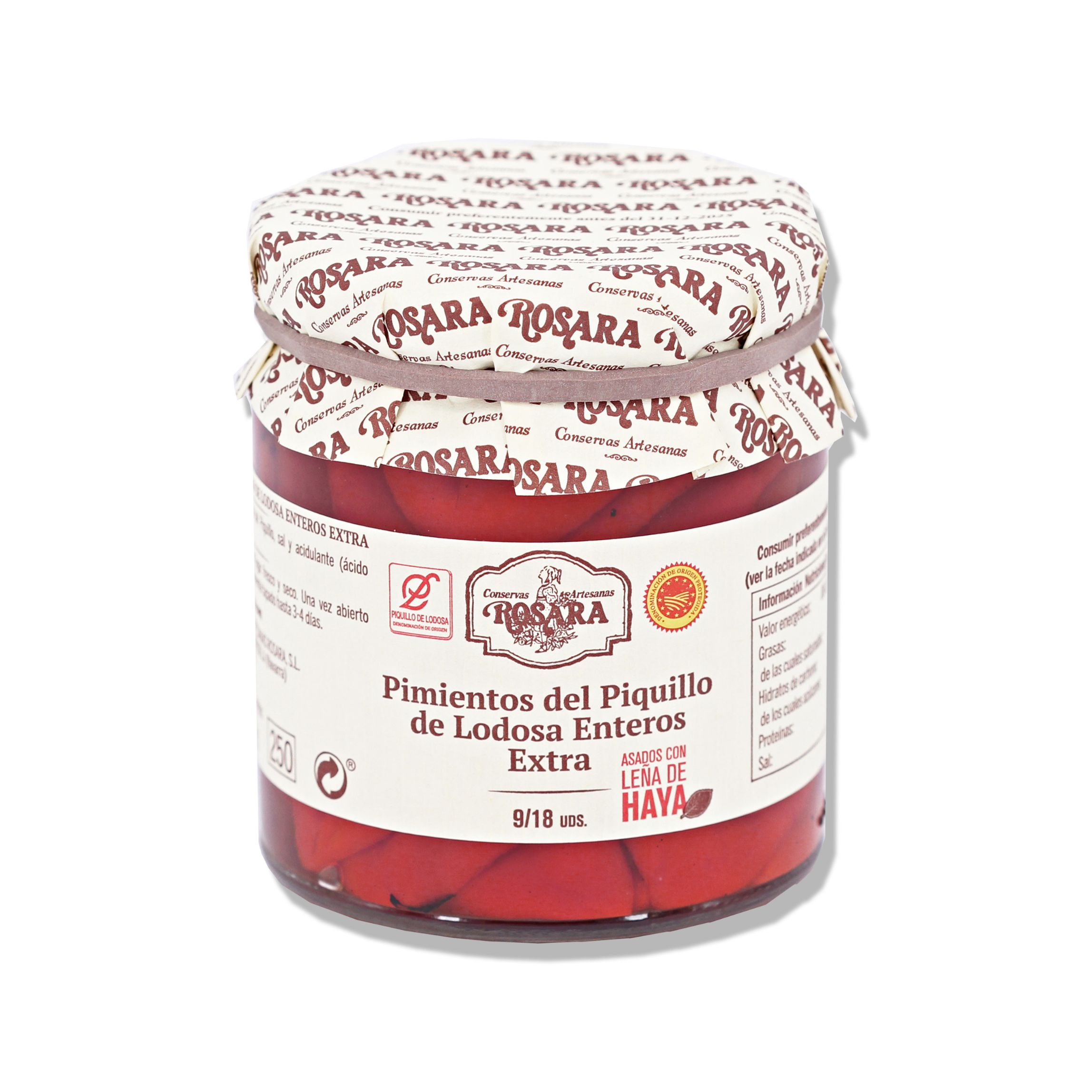 Pimientos del Piquillo entero 9-18 unidades