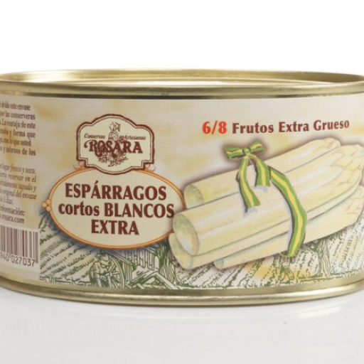 Asperges courtes de Navarre, boîte ovale, 6-8 d'épaisseur
