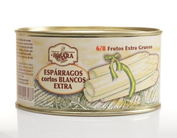 Asparagi corti di Navarra, scatola ovale, spessore 6-8